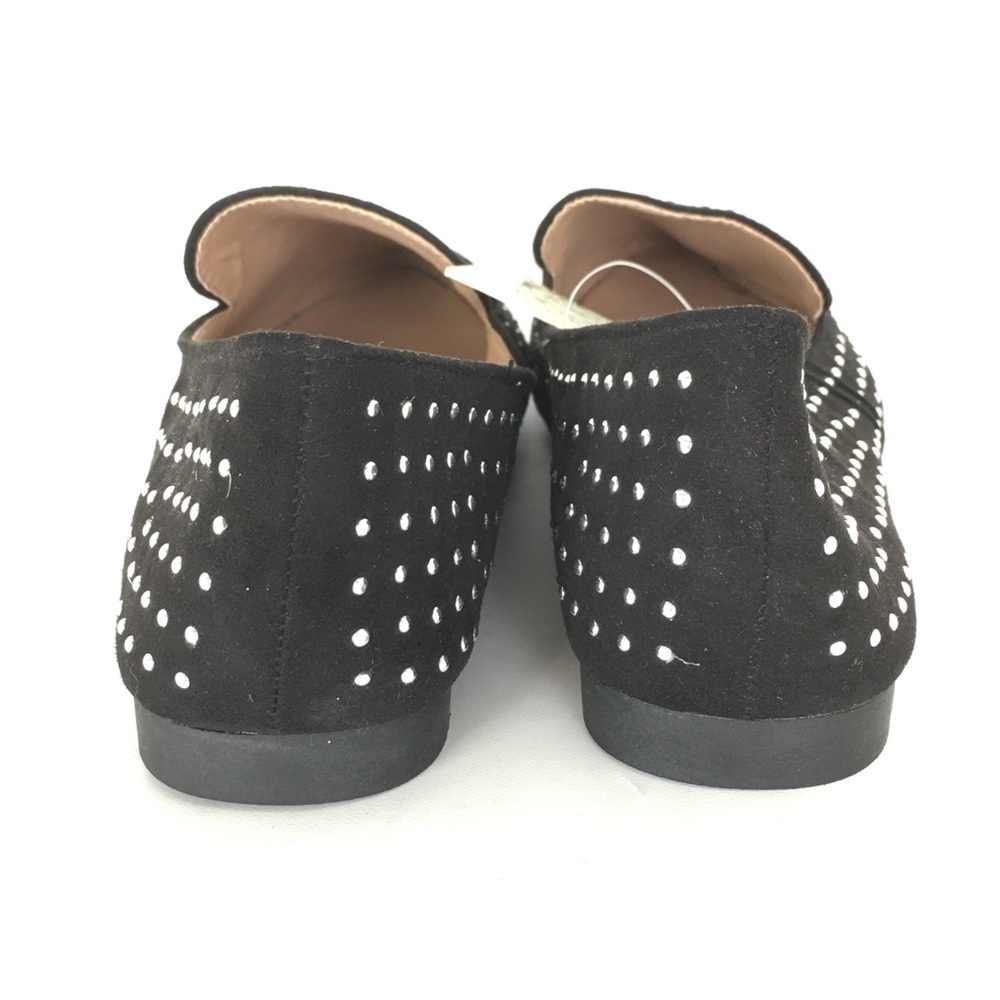 Mudd Black Silver Studded Pointy Toe Flats Women’s Size 8 NEW Dress Shoes Witchy - Picture 5 of 10
